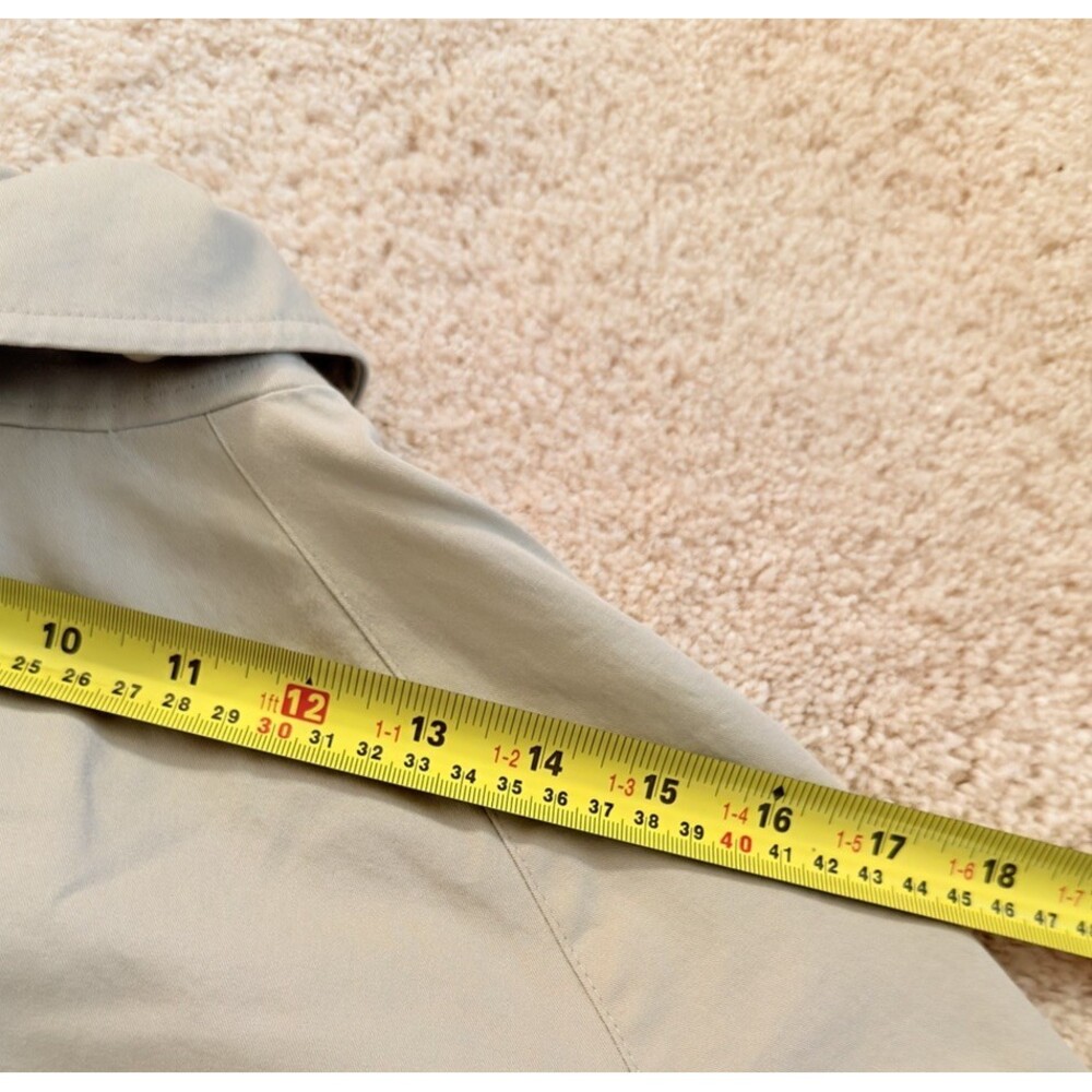 Burberry London Trench Coat Womens Beige Nova Check Removable Hood Small - Picture 8 of 10